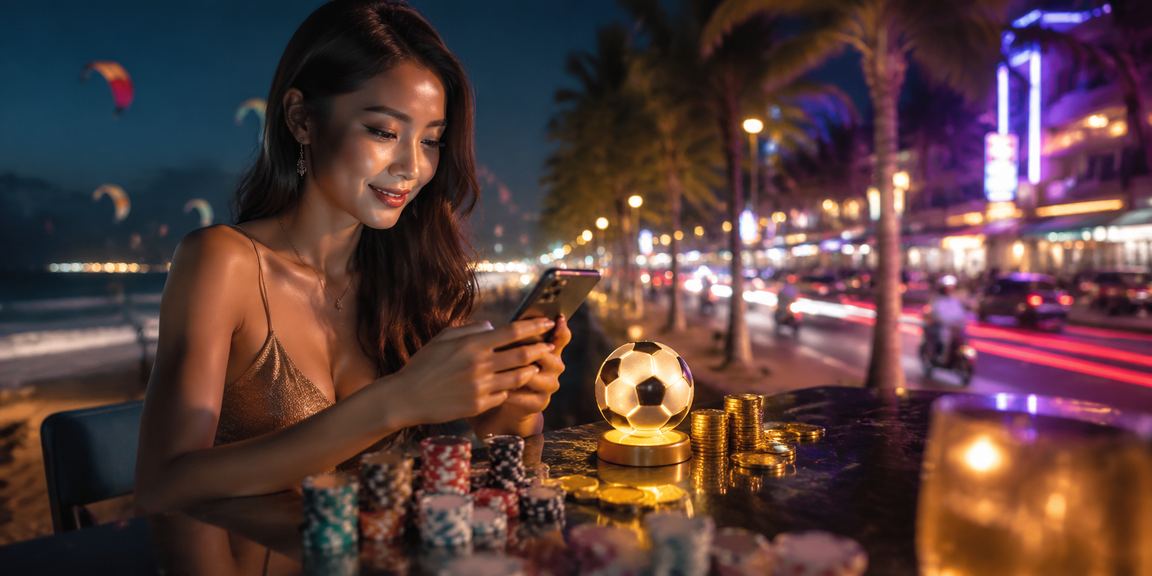 Đêm neon tại Mũi Né với người dùng theo dõi kết quả cá cược bóng đá trực tuyến